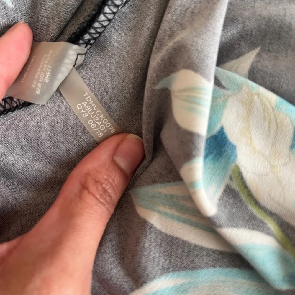 Tommy Hilfiger Black Floral Cold-Shoulder Dress- Size 14 - Picture 7 of 7